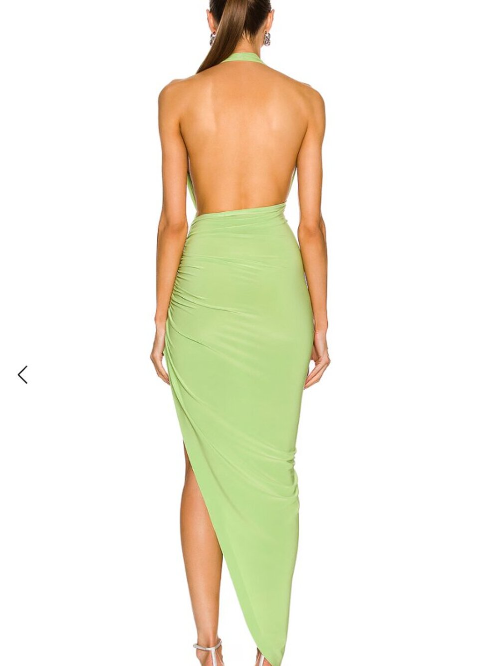 Norma Kamali Halter Side Drape Gown - Picture 2 of 5